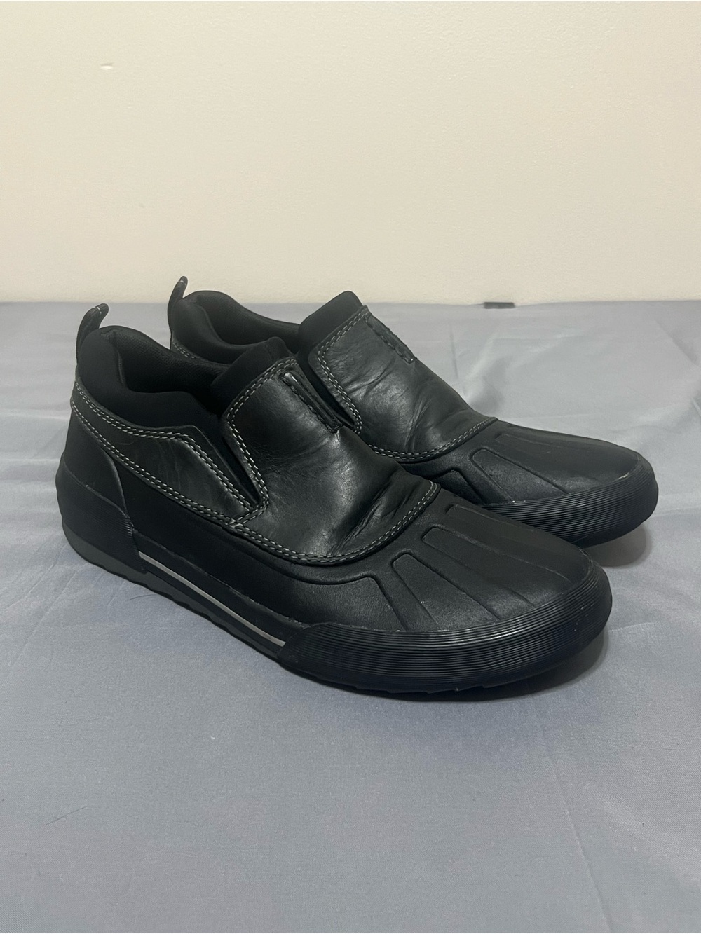 Clarks Bowman Free Mens Leather Slip On Waterproof Outdoor Duck Boots Size 8